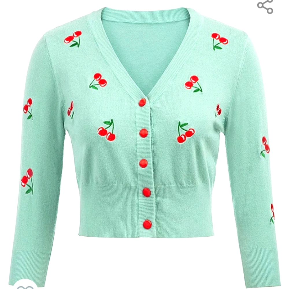 NWT BELLE POQUE 3/4 SLEEVE V-NECK CARDIGAN